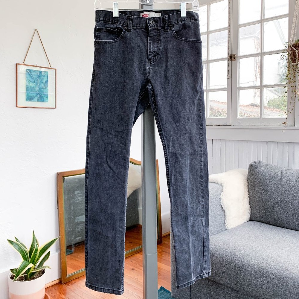 Levi's washed black 511 slim denim